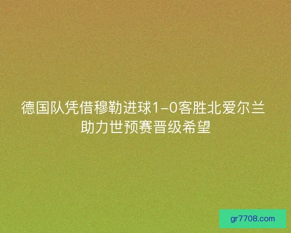 德国队凭借穆勒进球1-0客胜北爱尔兰 助力世预赛晋级希望